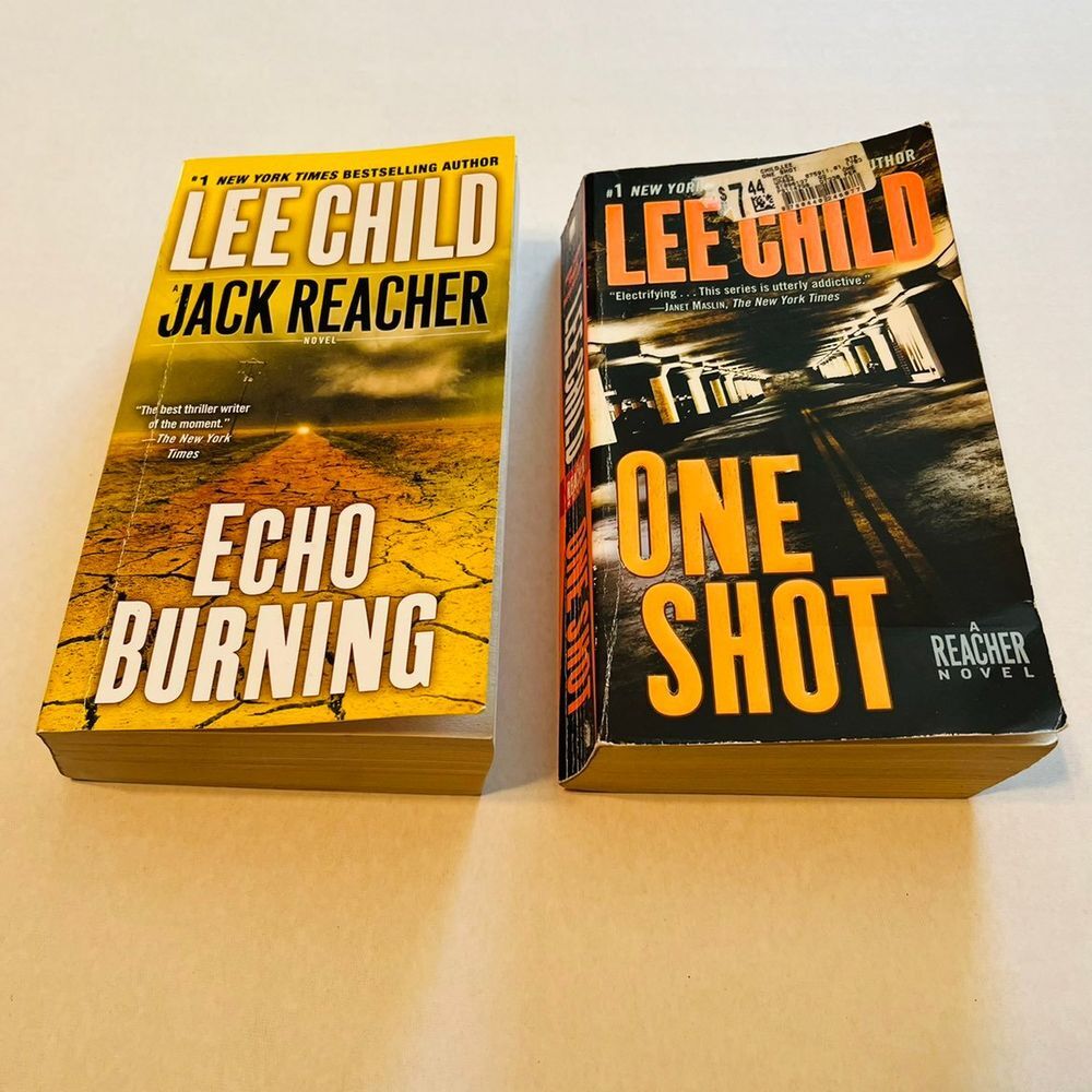 LEE CHILD JACK REACHER BOOKS.‎ Bundle of two (2) used books.